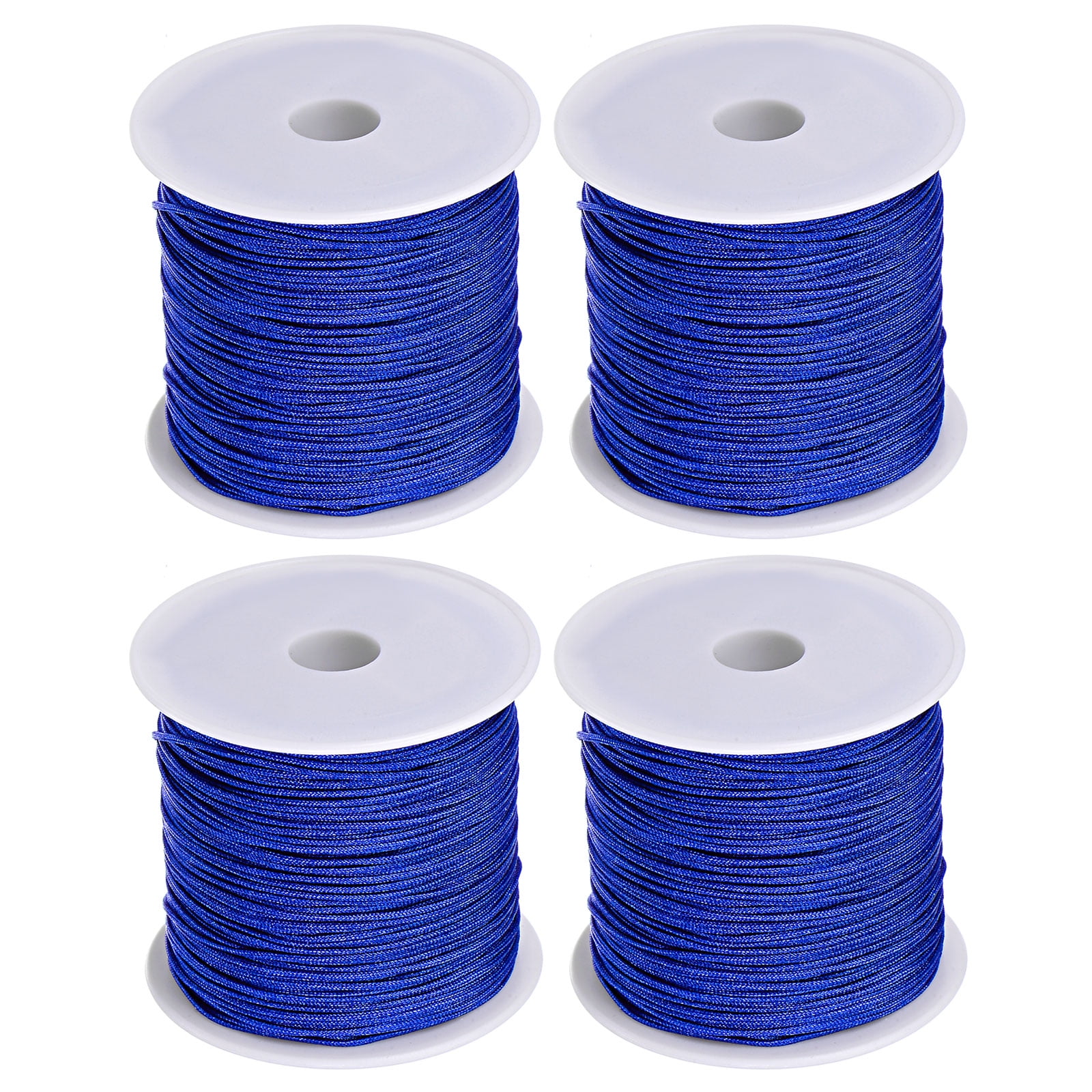 4 Rolls Nylon Beading Thread Knotting Cord 0.8mm 50 Yards Braided Nylon ...