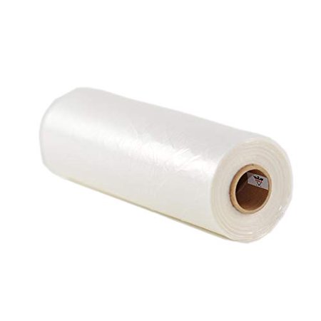 4 Rolls - Plastic Roll Bags For Fruits, Vegetable, Bread, Food Storage Clear Bags (18"X24")