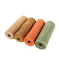 thumbnail image 1 of 4 Rolls Poly Burlap Deco Mesh - Deco Poly Decorative Mesh Wrapping Ribbon with Foil Rolls for Home Door Wreath DIY Crafts Making (Light Brown/Brown/Light Orange/Light Green/10 Inches x 10 Yards), 1 of 10