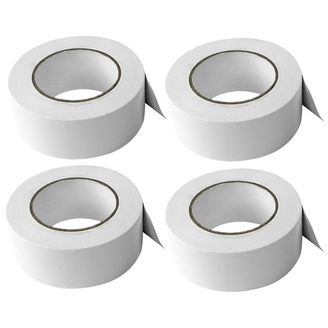 (4) Rolls Rockville Pro Audio/Stage Wire ROCK GAFF White Gaffers Tape 2"x100 Ft