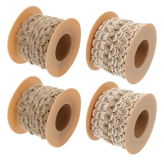 STRANDCHIC DIY Hemp Braid Trim Light Brown for Sewing Material and Clothing Accessories