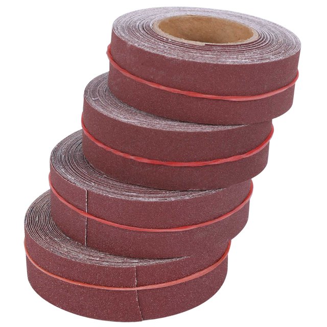 4 Rolls Sanding Belt Drawable Emery Cloth Sandpaper Dry Abrasive Belt