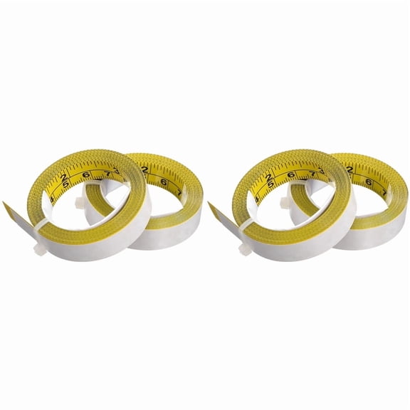 4 Rolls Self Adhesive Measuring Tape Metric Tape Measure Peel and Stick Ruler Tapes for Woodworking Drafting Table Saw