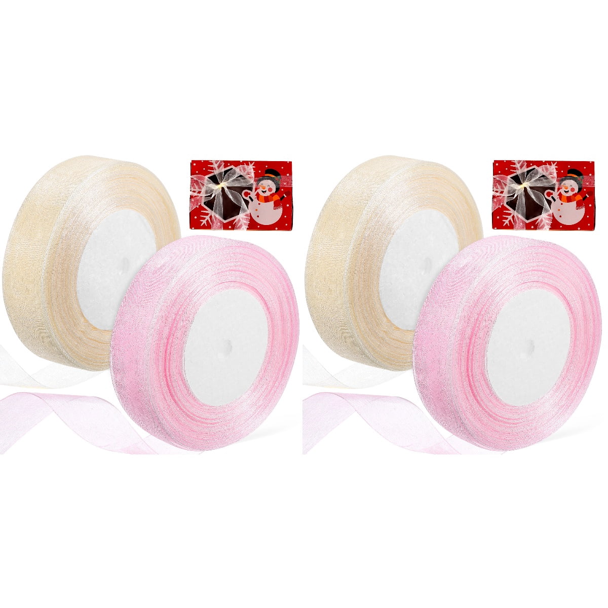 4 Rolls The Gift Transparent Ribbons Floral Ribbon Packaging Ribbon ...