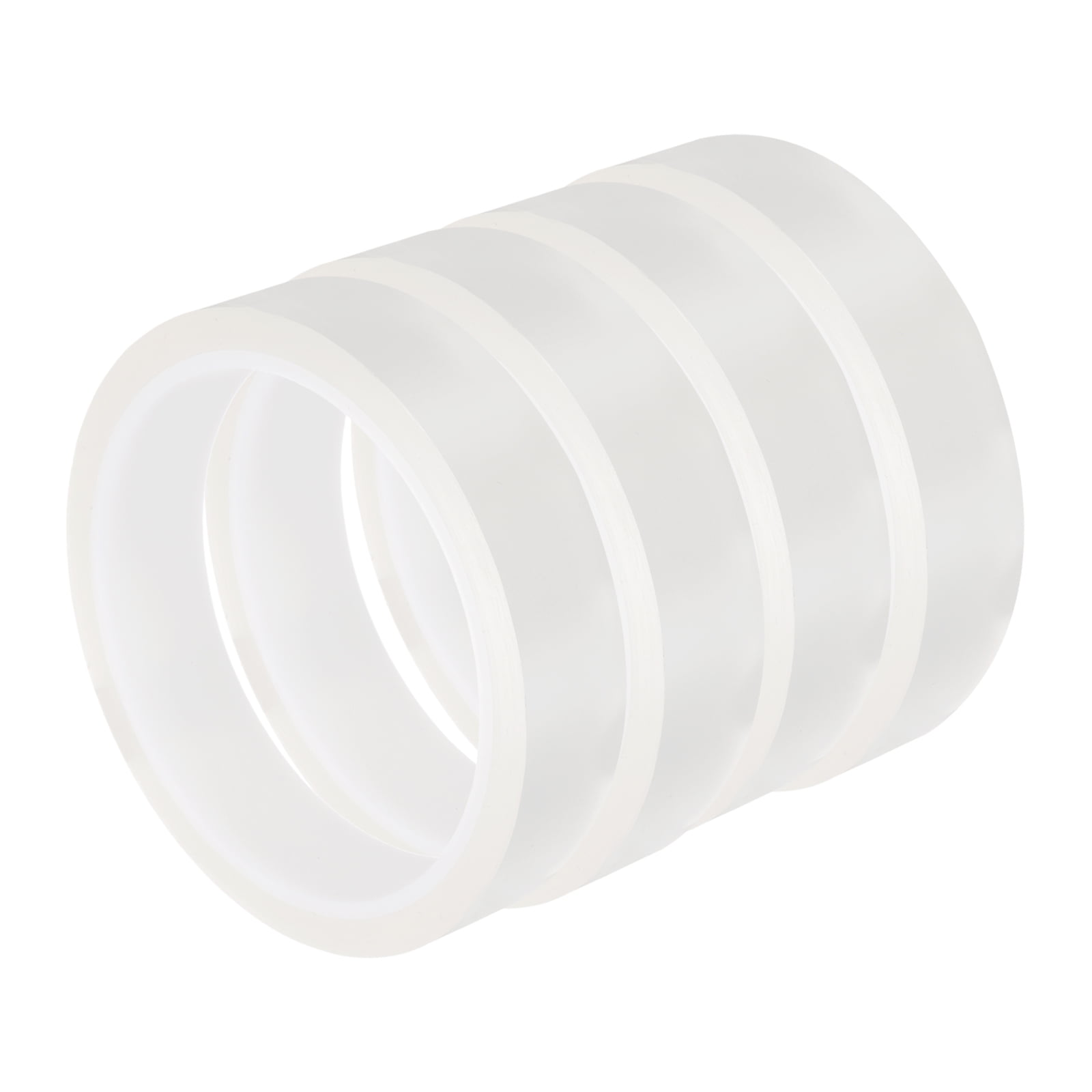 4 Rolls Transparent 0.8 Inch x 36 Yards PET Film Electrical Tape 20mm x 33m