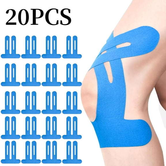 4 Rolls Waterproof Breathable Kinesiology Tape, Athletic Elastic Kneepad Muscle Pain Relief Knee Taping for Gym Fitness Running Tennis Swimming Football