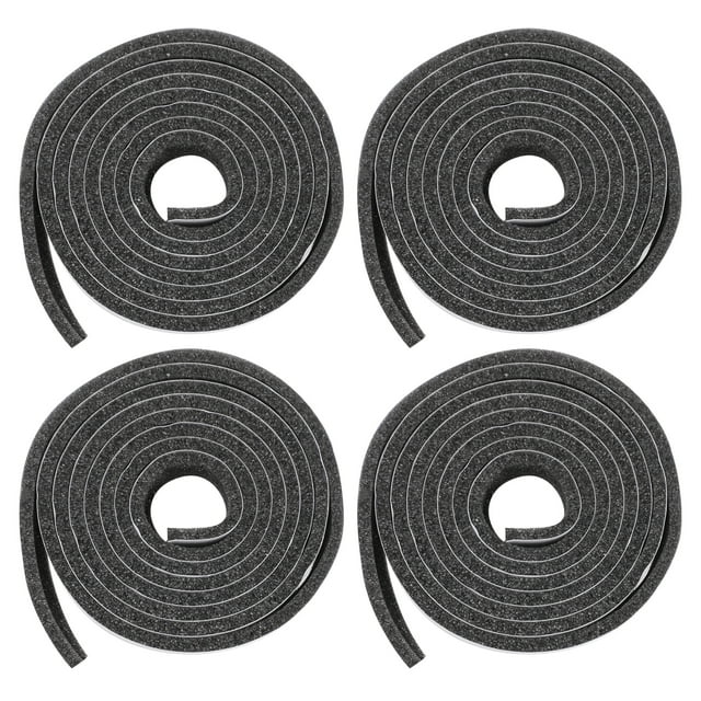 4 Rolls Weather Stripping Door Seal Dustproof Noise Reduction Seal