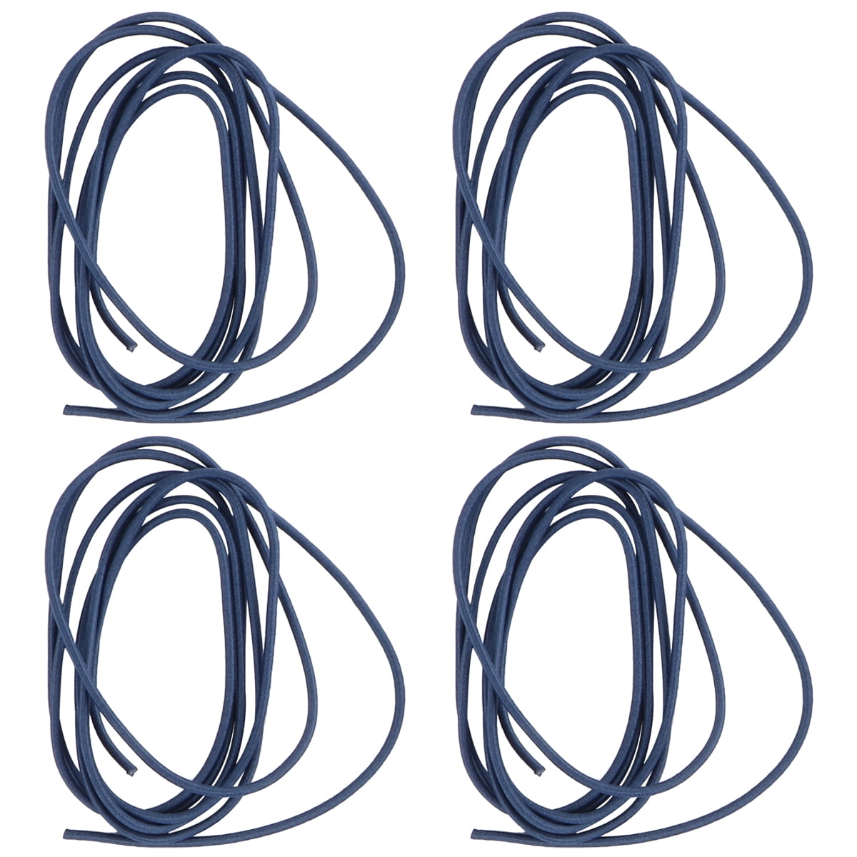 4 Rolls of 1m Connecting Ropes Elastic Rubber Bands Spare Ropes Metal