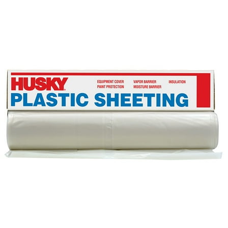 4-Rolls of 20’ x 200’ Poly - America CF1520C Husky Clear 1.5-Mil Low Density Plastic Sheeting