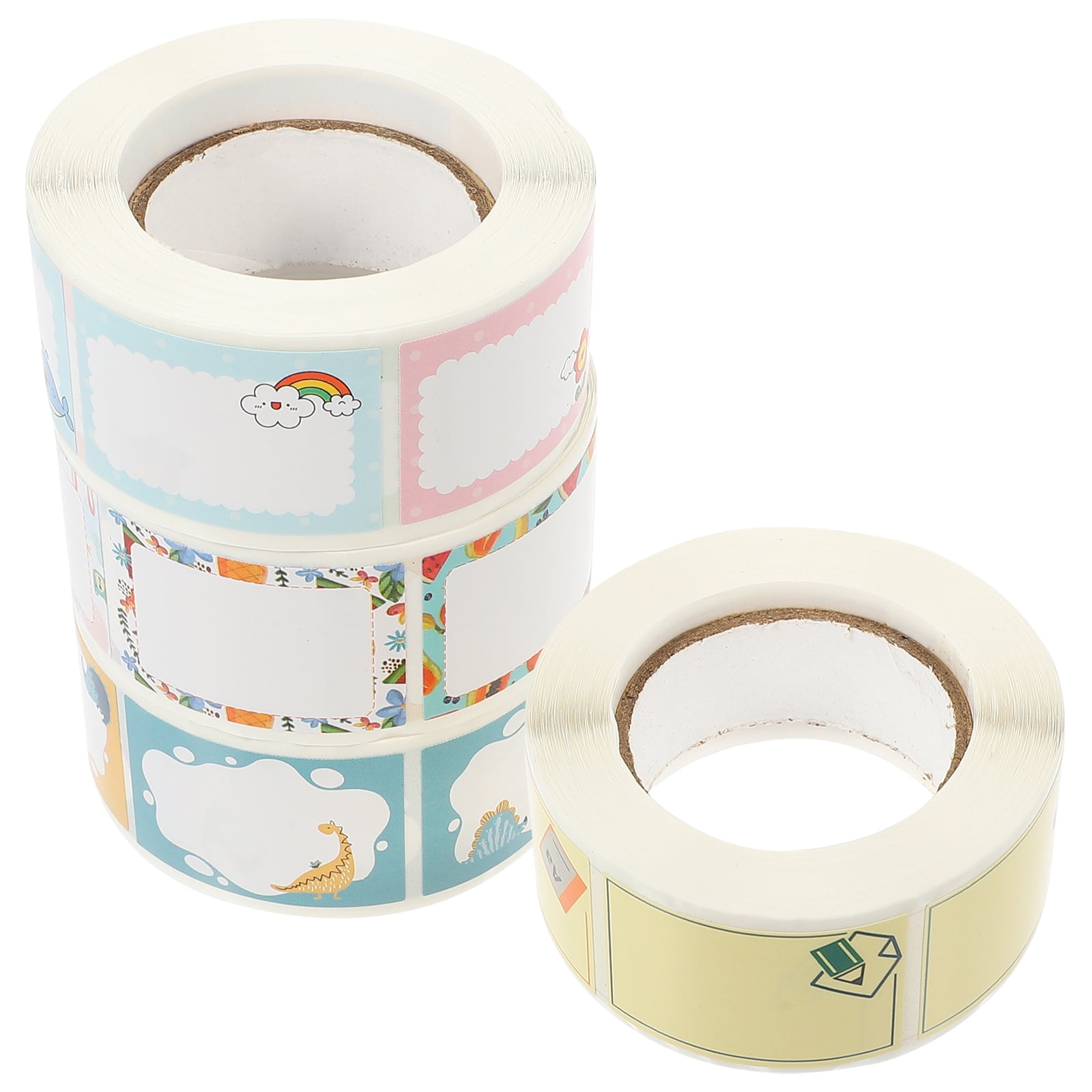 4 Rolls of Name Tag Labels Writable Name Tags Cartoon Name Label