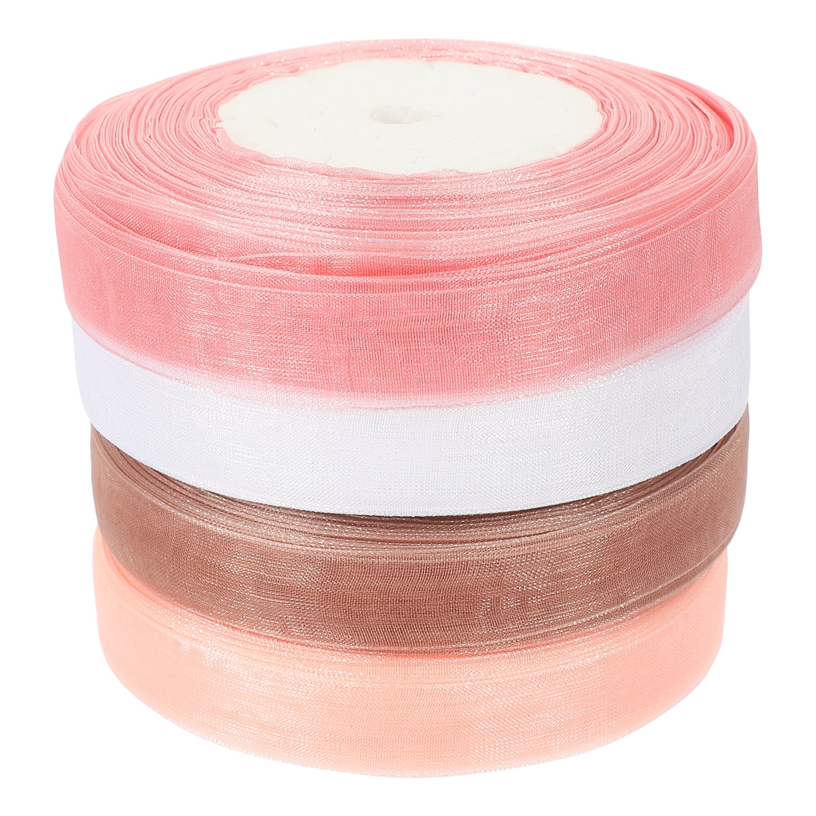 OUNONA Smooth No-Iron Assorted Color Transparent Ribbon for Craft ...