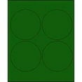 thumbnail image 1 of 4" Round Brilliant Green Labels for Laser Printers, Inkjet Printers or Copier Machines. (GLC400BG), 1 of 1