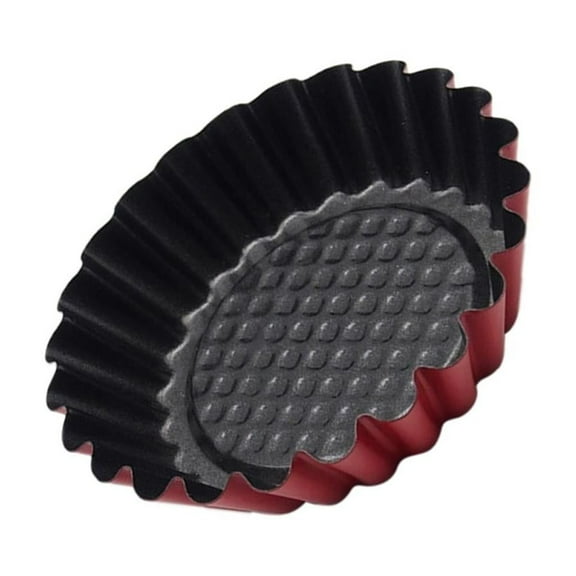 4'' Round Fluted Non Stick Flan Tin Dish Case Cake Baking Tray For Kitchen