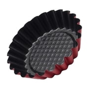 4'' Round Fluted Non Stick Flan Tin Dish Case Cake Baking Tray For Kitchen