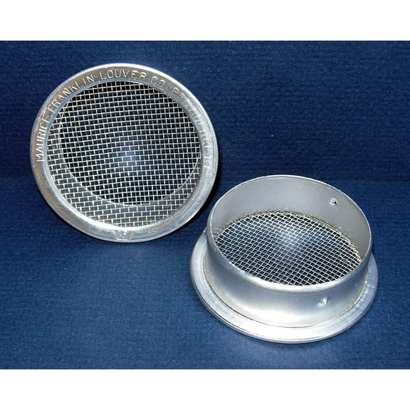 4" Round Open Screen Vent - Mill - Pkg of 4