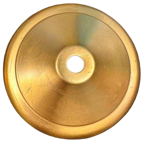 4" RD. Solid Brass Vase Cap for Lamp Fixtures & Other Crafts