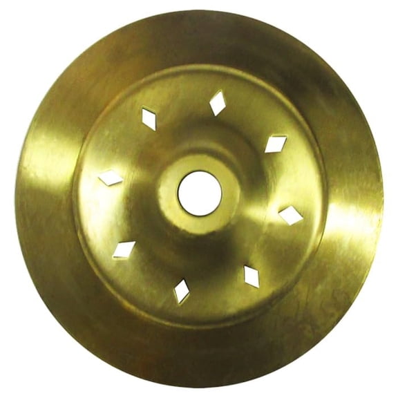 4"Round Vented Solid Brass Vase Cap for Lamp Fixtures & Many Crafts