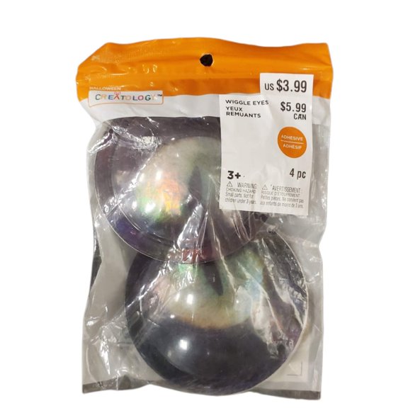 4" Round Wiggle Eyes, 4-Piece Set - Creatology