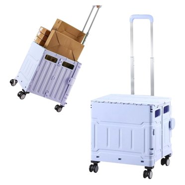 Folding Utility Wagon Cart With All-Terrain Wheels - 200lb Capacity For Camping & Shopping