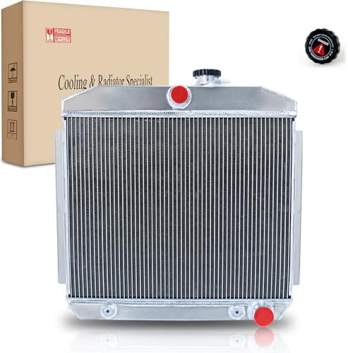 4 Row Core Radiator for 1955 1956 1957 Chevy Bel Air Belair Nomad One ...
