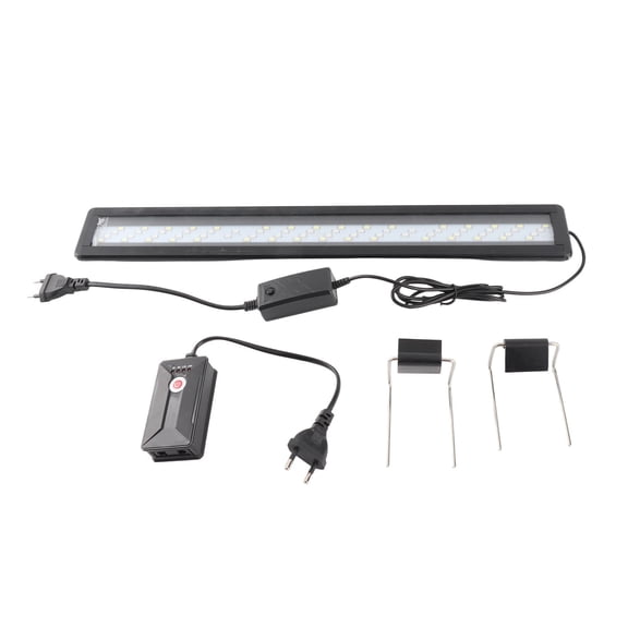 4-Row Multicolor LED Aquarium Light with Smart Timer - Adjustable Full Spectrum Fish Tank Light Rack for 20 inches / 50.8 cm to 24 inches / 61.0 cm Aquatic Habitats