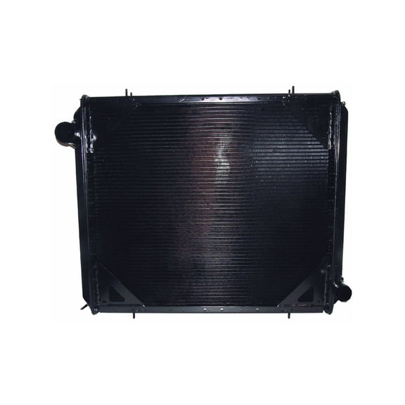 4 Row Radiator with Frame Compatible with Freightliner FL60, FLD112, FLC120 - Heavy Duty Copper & Brass Radiator Replacement Replaces 310011T, A05-12800-002, A0512800000, A0516366001