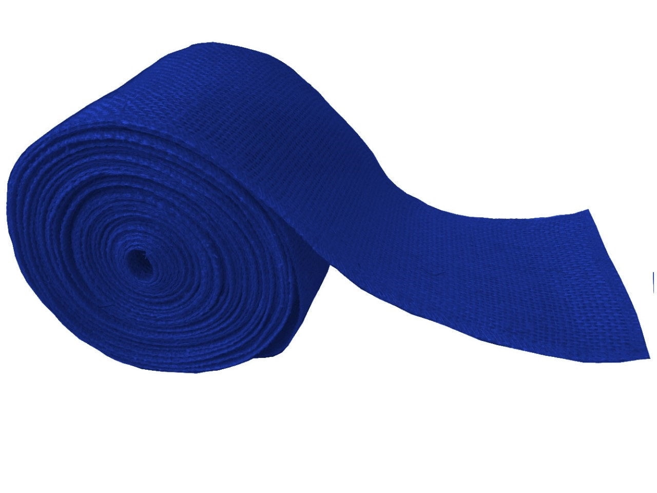 4 Royal Blue Burlap Ribbon 10 Yards Sewn Edgesmade In Usa-,