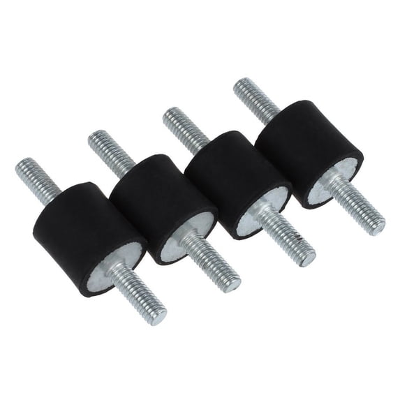 4 Rubber Vibration Isolator Mount 1 1 / 4 Diameter X 1" Thick Generator Compressor