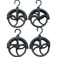 thumbnail image 1 of 4 Rustic Cast Iron Hanging Cable Pulleys Wheel Hook Farmhouse Country Decor, 1 of 2