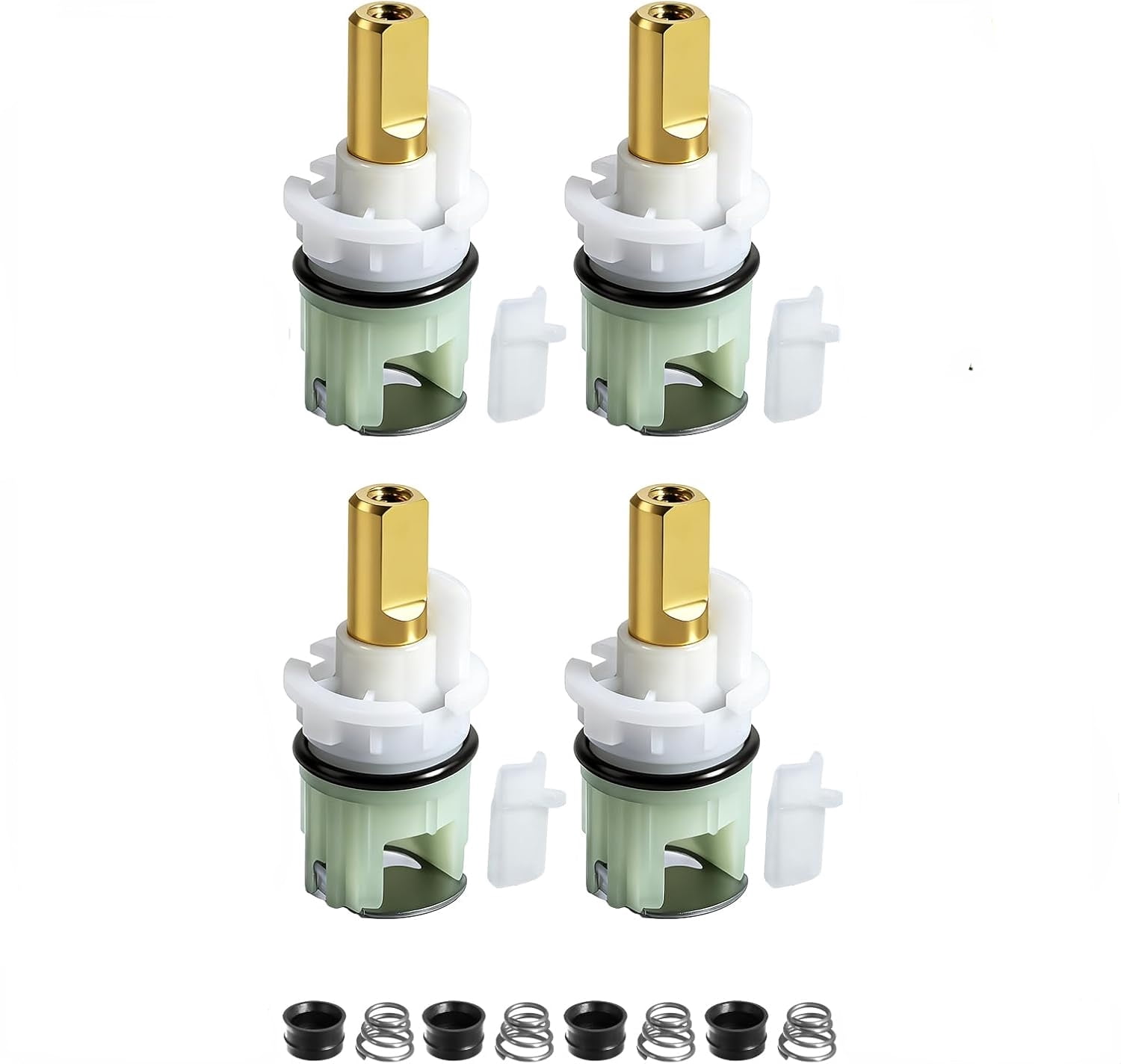 RP25513 Faucet Stem Repair Kit For Delta Two-Handle Faucets – Includes RP24096 Cartridge, RP4993 Seat & Spring, 1/4 Turn Stops