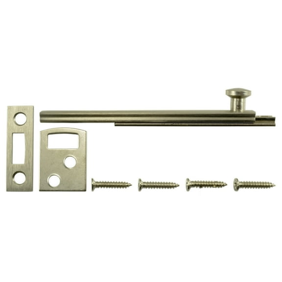4" Satin Nickel Surface Bolts (1 pcs.)