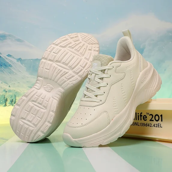 4-Season Microfiber Leather Upper Square Dance Shoes - Unisex Outdoor Fitness Shoes, Soft Sole Running/Dancing Sneakers