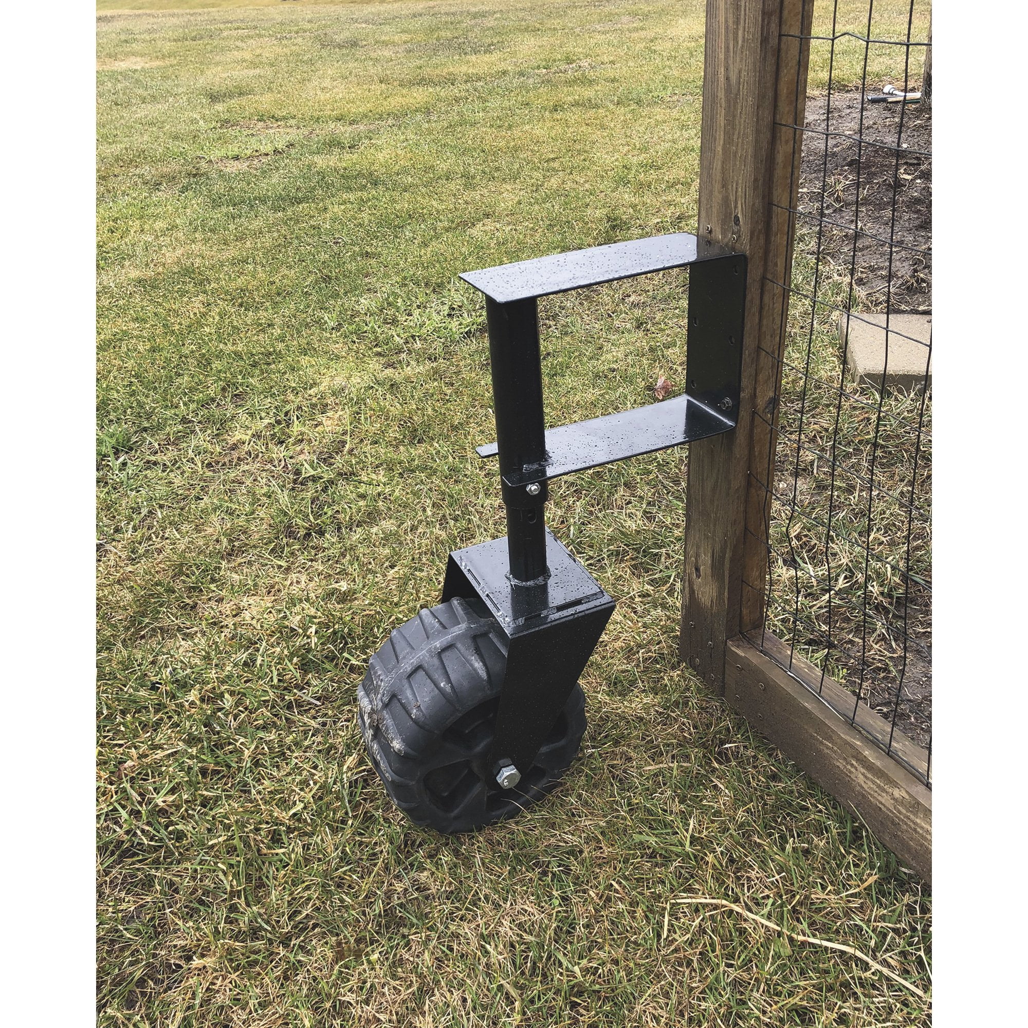 4 Season Supply Wide Gate Wheel with Suspension, 9-5/8in. Dia. x 6in.W ...
