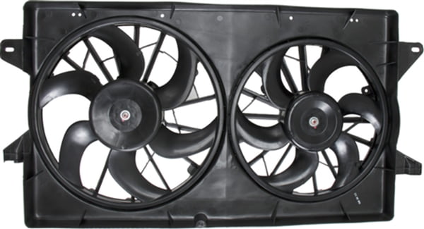 Xr4ti Radiator 4-Seasons 75300 Cooling Fan Assembly, Dual fan, Radiator Fan Fits ...