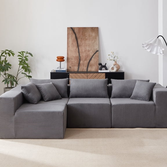 4-Seat L-Shaped - Easy Moving - Different Indoor Settings - Enjoyable Family Time