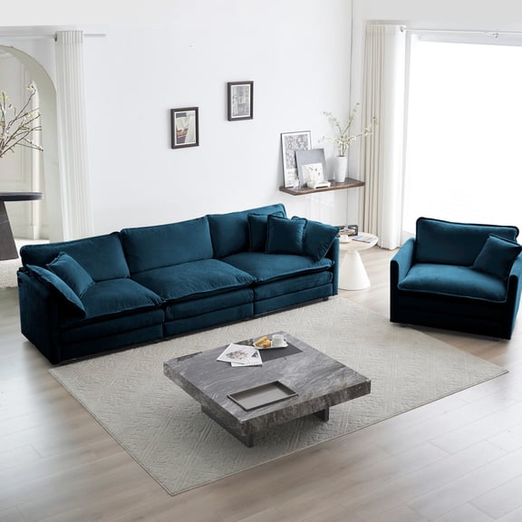 4-Seat Sofa with Flexible Combination Design / Ideal for Different Home Decor