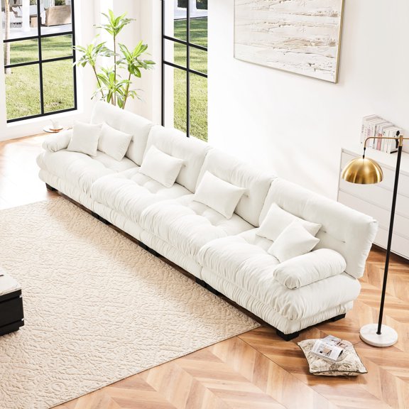 4-Seater - Cloud-like Comfort with Soft Support - Living Room, Apartment, Studio, Office - Enjoy Unparalleled Relaxation