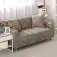 thumbnail image 1 of 4 Seaters Printed XL Sofa Covers Stretch Elastic Couch Slipcover Protector Removable Washable for Dining Room， Flower Cluster, 1 of 4