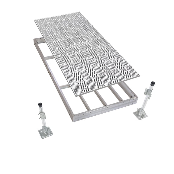 PlayStar Aluminum Stationary Dock, 10 ft 4 ft