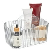 4-Section Fluted Storage Caddy with Handle - Multipurpose Caddy Organizer for Kitchens, Bathrooms, and Nurseries