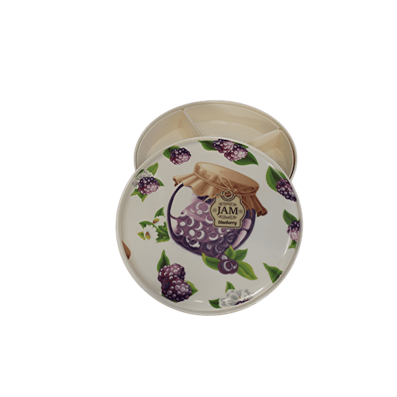 4 Section Melamine Chip and Dip Serving Platter Snack Tray with Cover Appetizer and Condiment Server