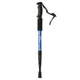 thumbnail image 1 of 4-Section Trekking Pole, Aviation Aluminum Alloy Hiking Stick With Anti-Shock Wrist Strap, Adjustable Height For Outdoor Climbing Snow Environments (Blue), 1 of 6