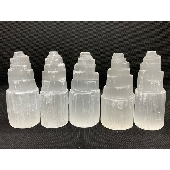 4" Selenite Skyscraper, Tower, Point & Iceberg, Wholesale Bulk
