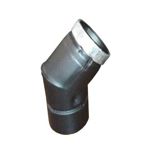 4'' Selkirk VP Pellet Vent Pipe 45 Degree Elbow - Black - 4VP-45-ELB