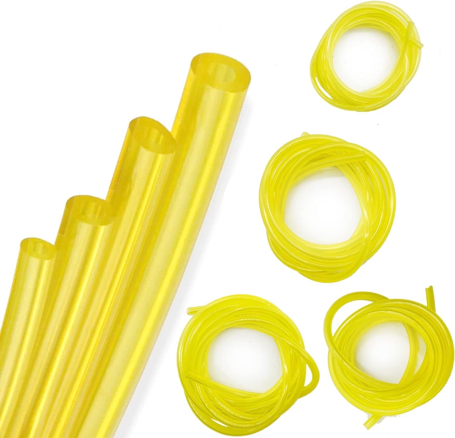 4 Set of 1.5 meters Fuel Hose Pipe (diameter 3 x 6mm, 3 x 5mm, 2.5 x