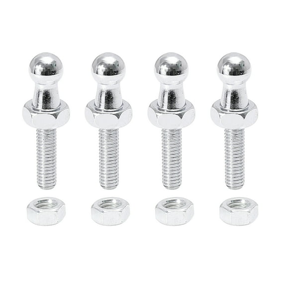 4 Set 10mm M6x20mm Car Vehicle Gas Strut Ball Studs Silver Tone for Gas Struts Shocks