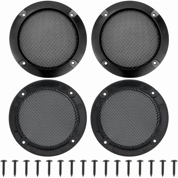 4 Set 3 Inch Speaker Grill Covers Car Speaker Subwoofer Guard Protector Ceiling Speaker Grille Covers Round Commercial Ceiling Speaker Grill
