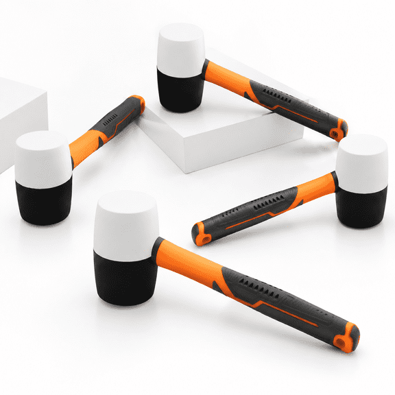 4 Set 4 Piece Rubber Mallet Set 8/16/24/32 Oz Soft Face Hammer