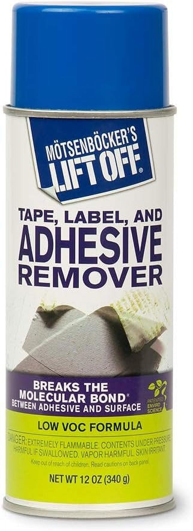 Motsenbockers Lift Off 4 Set - 402-11 Tape, Label, and Adhesive Remover, 12 oz, Clear — Residential Use, Standard Application