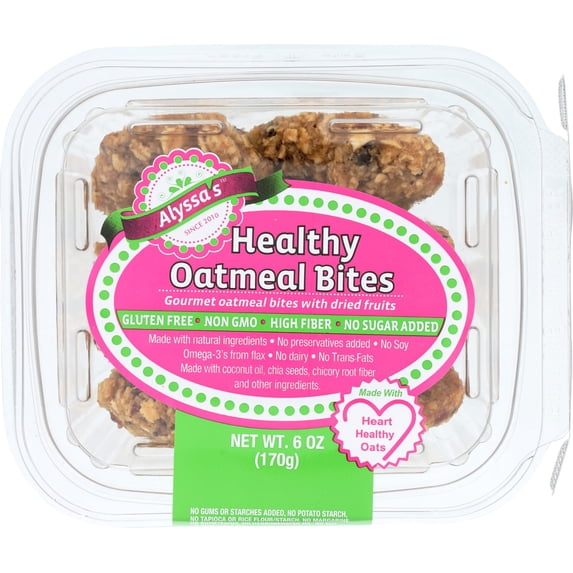 4 Set - ALYSSA'S Healthy Oatmeal Bites, 6 OZ
